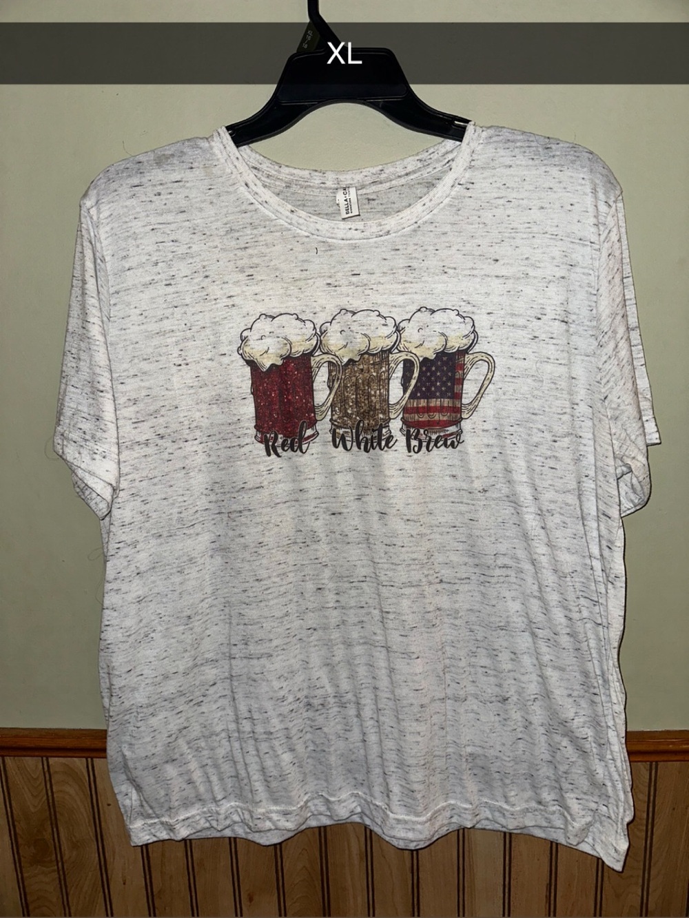 4th of July- Graphic 'Red White Brew' Beer Tee - White Heather